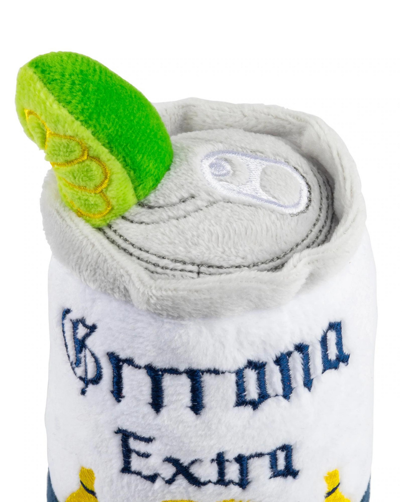 Grrrona Beer Can Squeaky Plush Dog Toy Play HAUTE DIGGITY DOG   