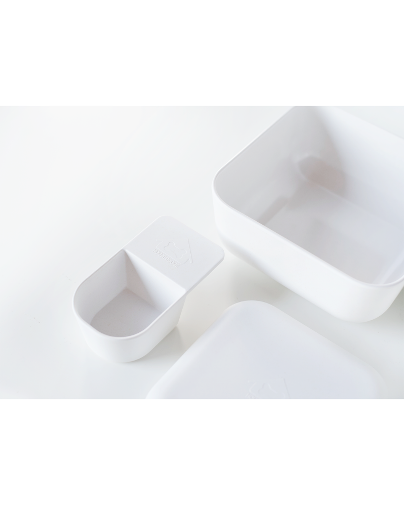 The Bamboo Fiber Puppy Pantry Bowl Set Eat HOUSE DOGGE   