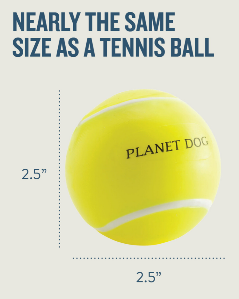Tennis Ball Treat-Dispensing Dog Toy (Made in the USA) Dog Toys PLANET DOG   