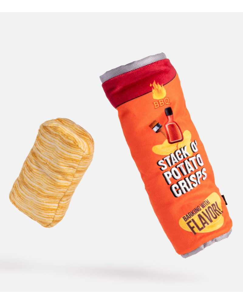 Stack O'Crisps Crinkle + Squeak Dog Toy (FINAL SALE) Play SILVER PAW   