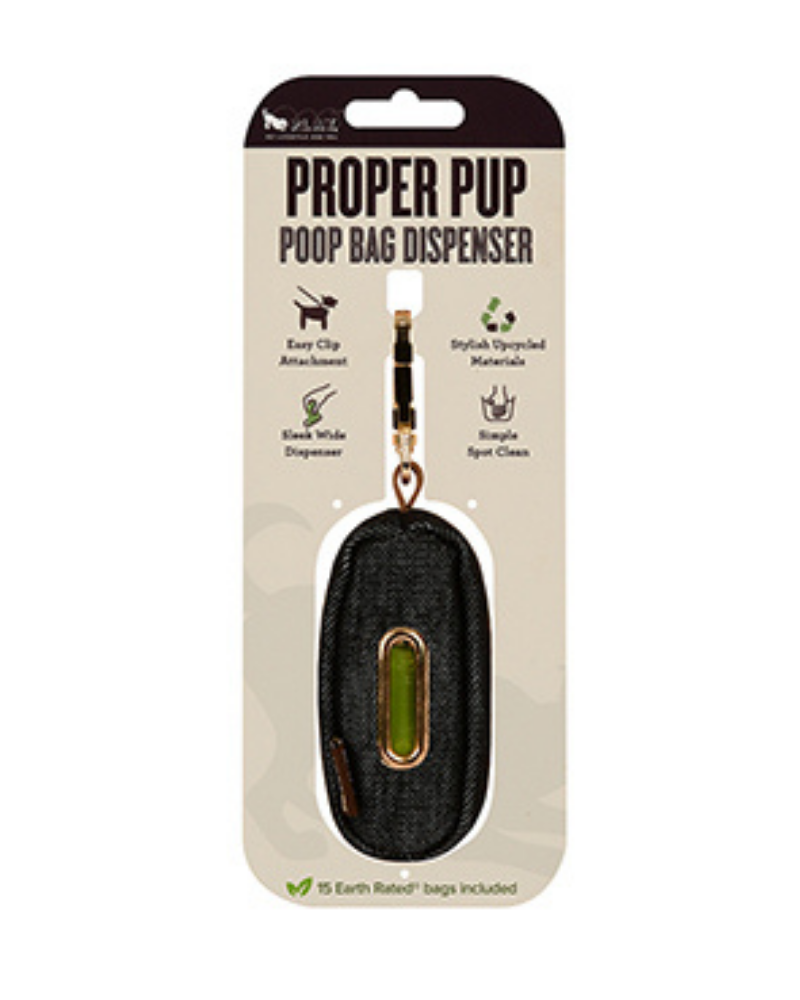 Proper Pup Poo Bag Dispenser in Dark Denim WALK P.L.A.Y.   