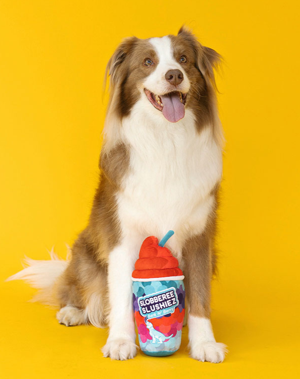 Slobberee Slushiez Crinkle + Squeak Plush Dog Toy (FINAL SALE) Play WAGSDALE   