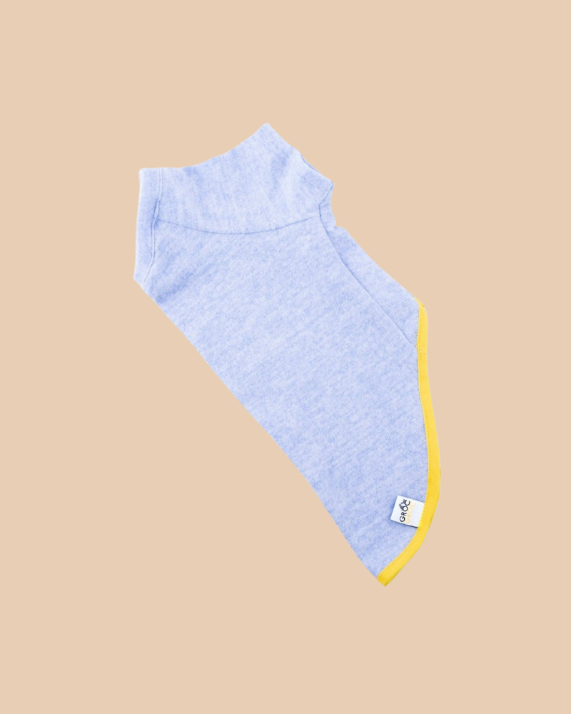 Lightweight Dog T-Shirt in Blue w/ Yellow Trim (Made in Spain) (FINAL SALE) Wear GROC GROC   