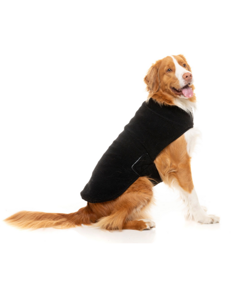 Black Teddy Wrap Dog Vest << CLEARANCE >> Wear FUZZYARD   