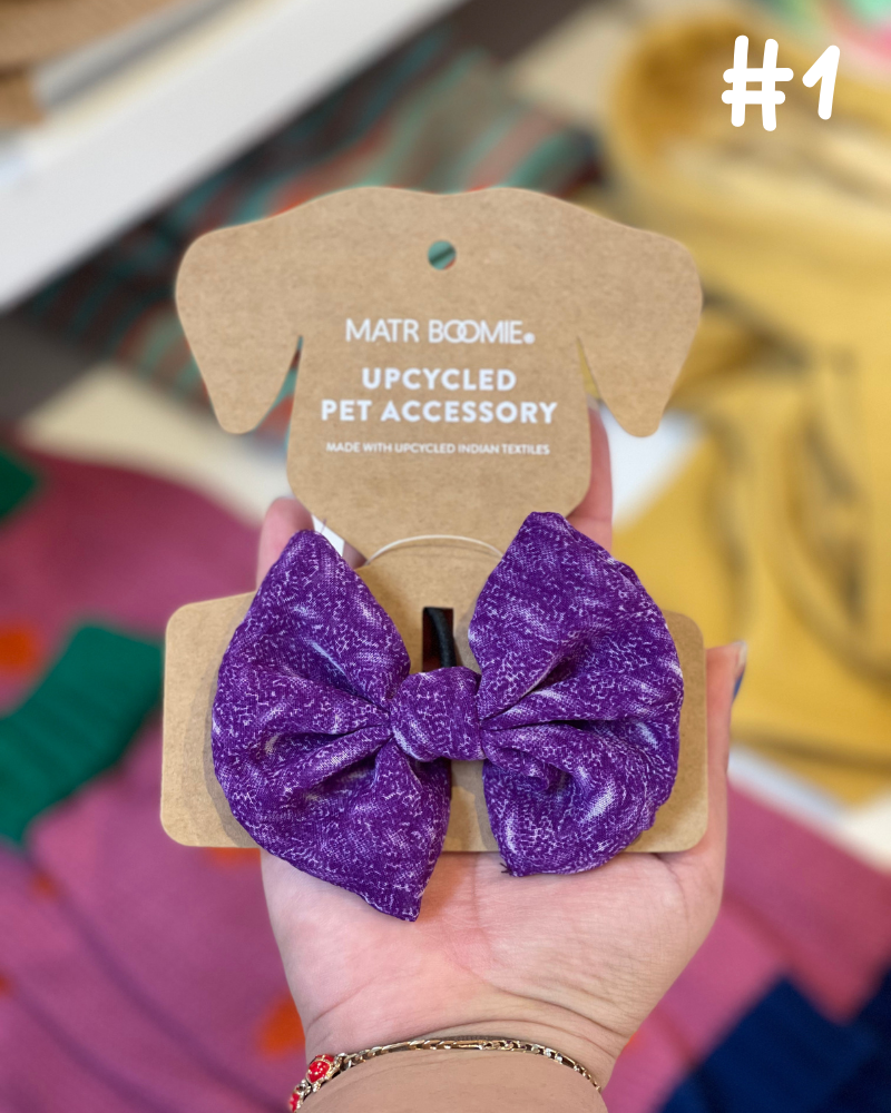 Ishivatva Dog Collar Bow - Assorted<br>(FINAL SALE) Accessories MATR BOOMIE   