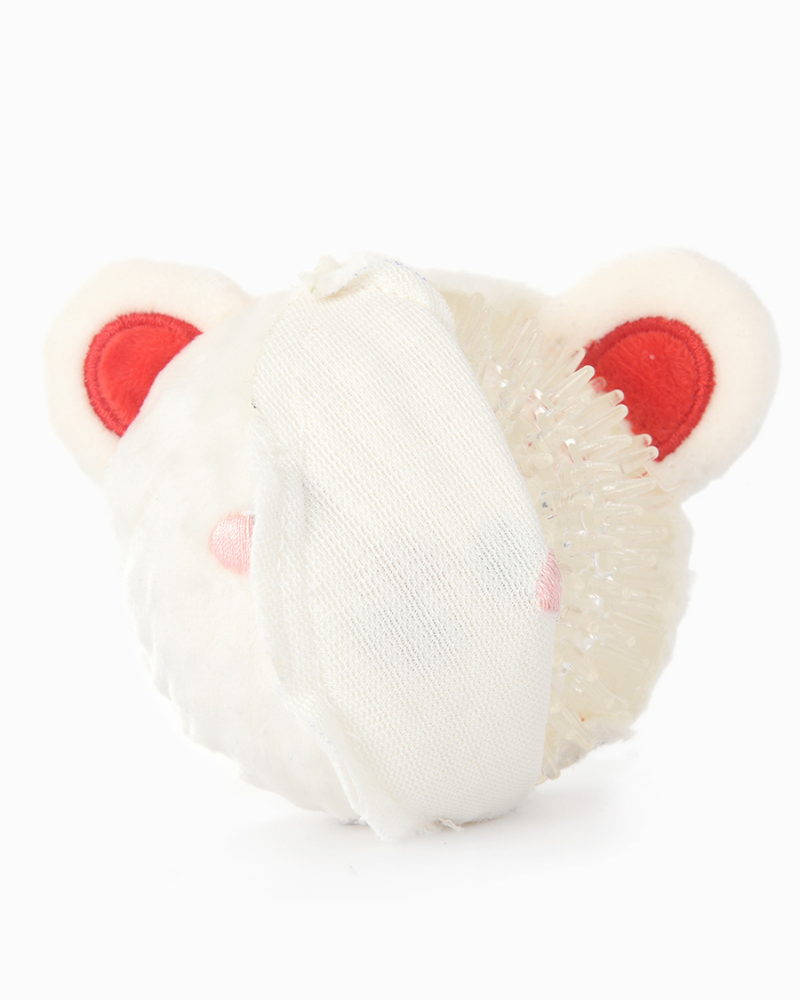 Woof Love Bear Squeaker Ball Dog Toy Play HUGSMART   