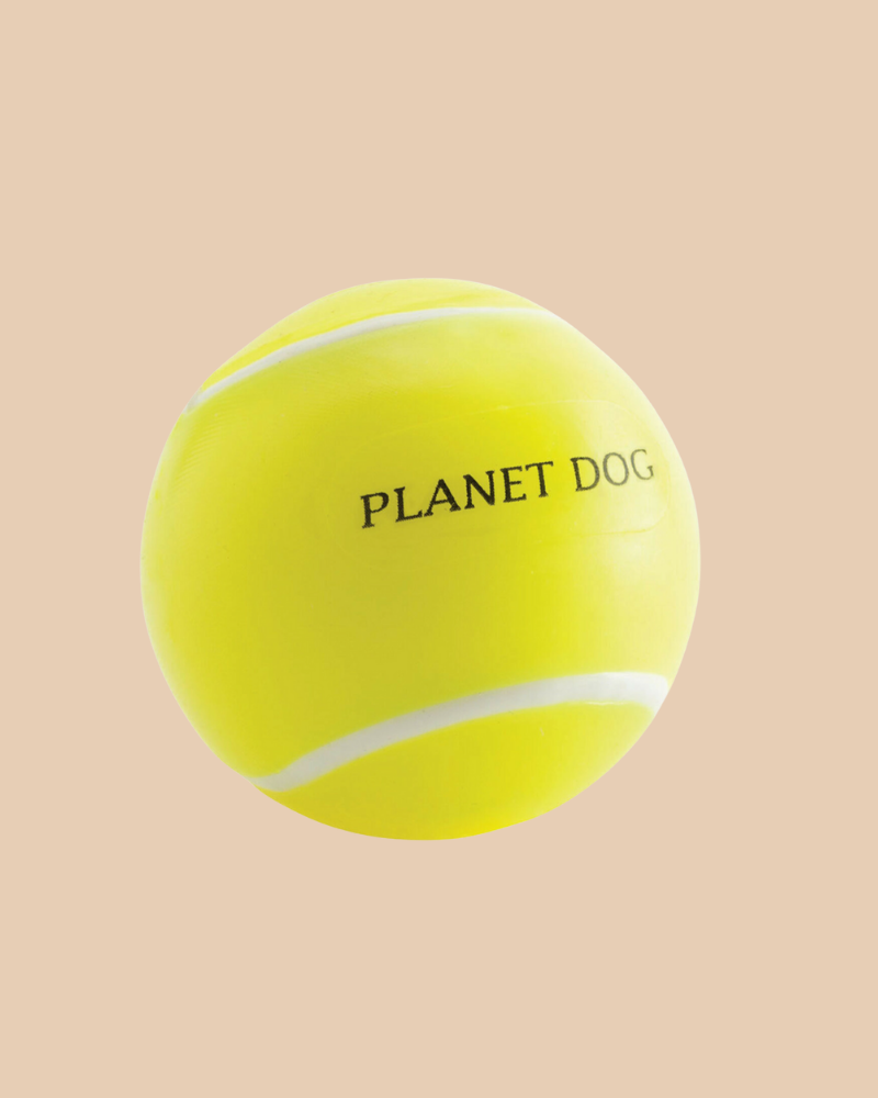 PLANET DOG Tennis Ball Treat-Dispensing Dog Toy (Made in the USA