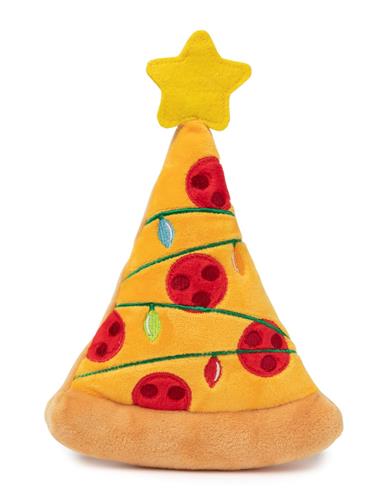 Pizzamas Tree Squeaky Plush Dog Toy Play FUZZYARD   