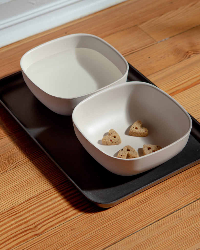 Fresco Dog Bowl Tray in Black (FINAL SALE) Eat EKOBO   