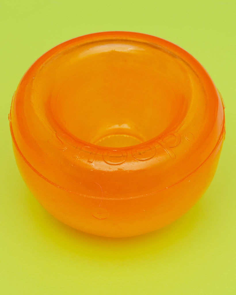 Orbee-Tuff Snoop Interactive 5" Dog Toy in Orange (Made in the USA) Play PLANET DOG   