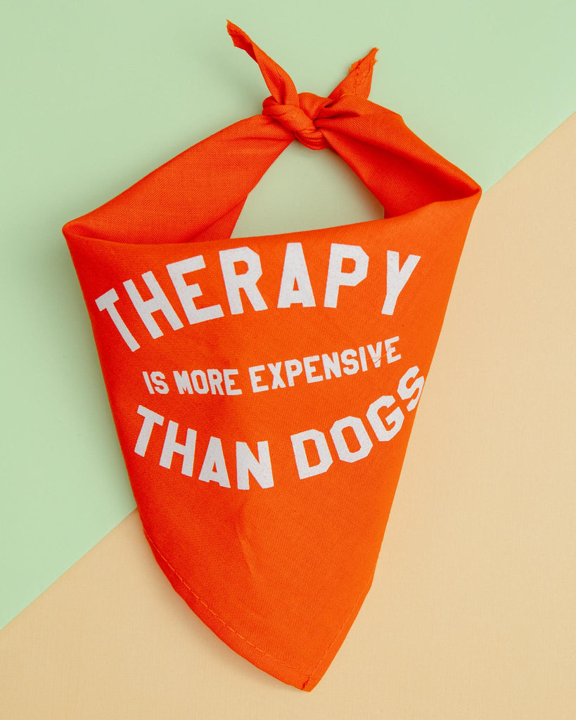 Therapy is More Expensive than Dogs Bandana<br>(Made in the USA) (FINAL SALE) Wear BOBBYK   