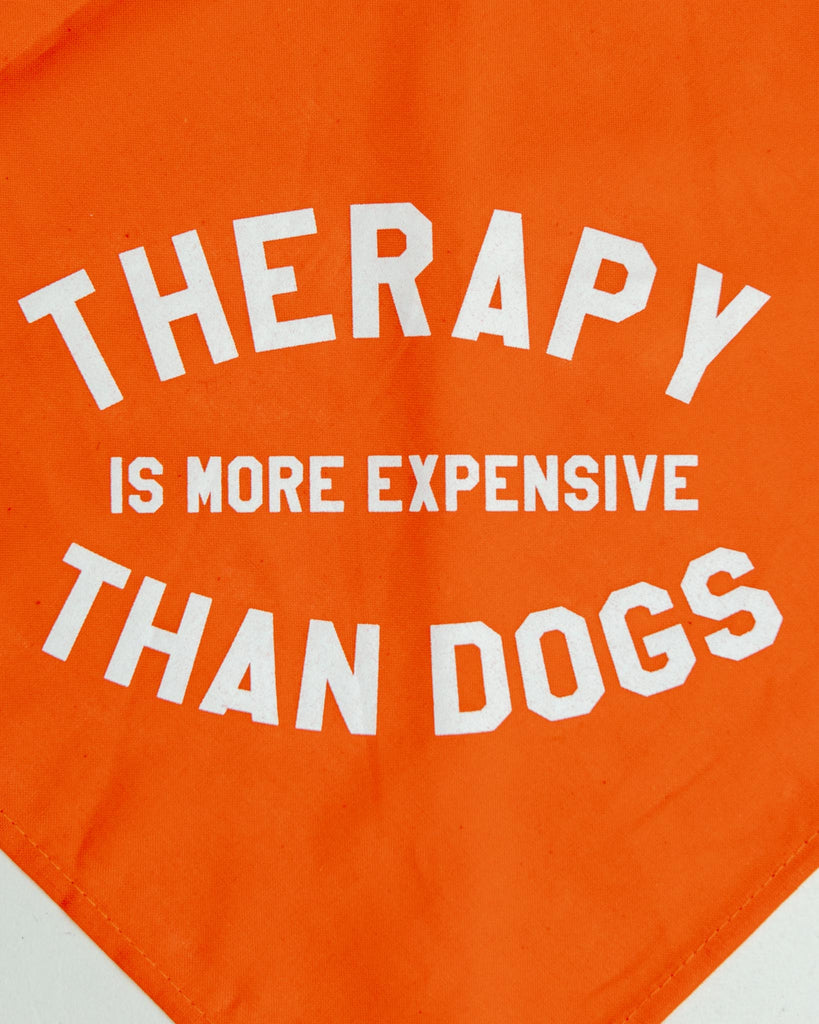 Therapy is More Expensive than Dogs Bandana<br>(Made in the USA) (FINAL SALE) Wear BOBBYK   