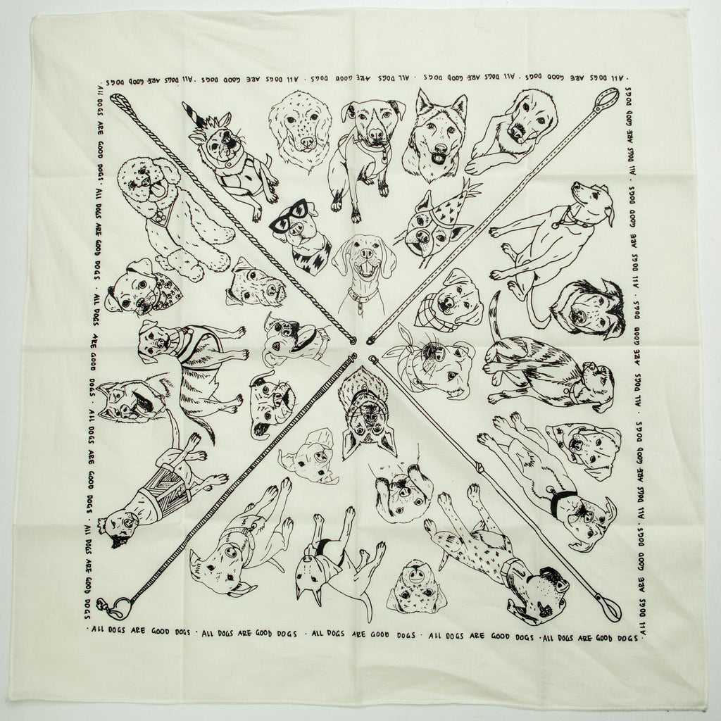 All Dogs are Good Dogs Bandana<br>(Made in the USA) Wear CLOSE CALL STUDIO   