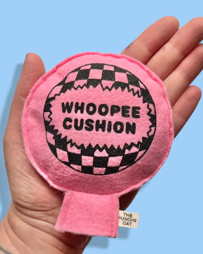 Whoopee Cushion Catnip Toy CAT THE PUNCHY CAT   