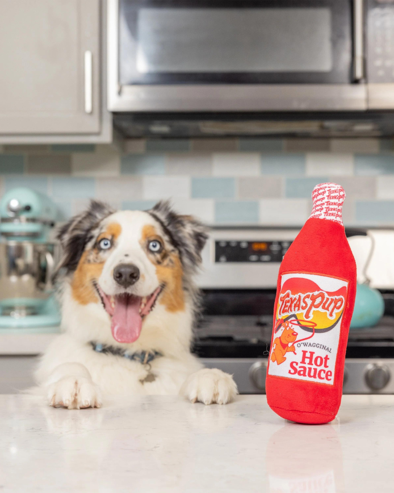 Texas Pup Hot Sauce Plush Dog Toy Play Huxley & Kent   