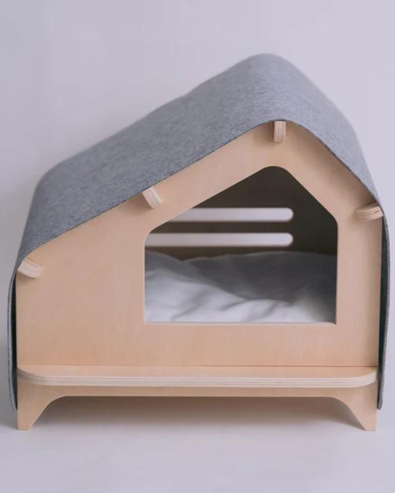 The Little Pet Cabin in Light Grey (FINAL SALE) HOME RAWRY PETS   