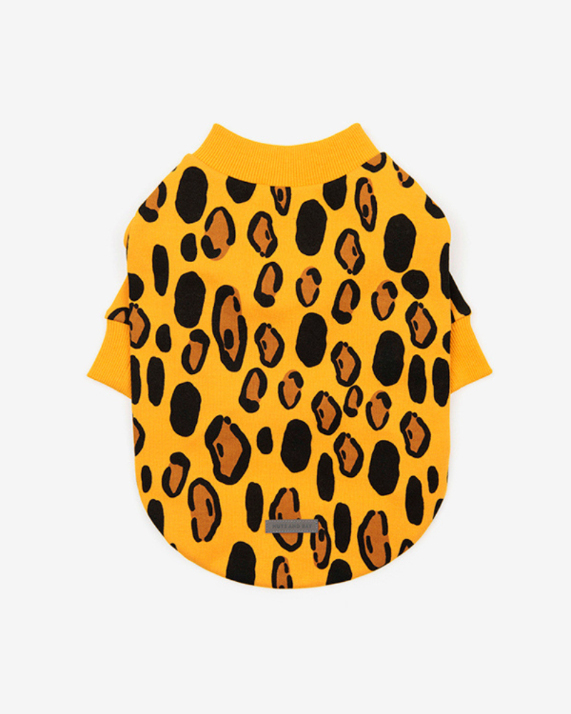 Animal Print Dog Sweatshirt in Yellow (FINAL SALE) Wear HUTS & BAY   
