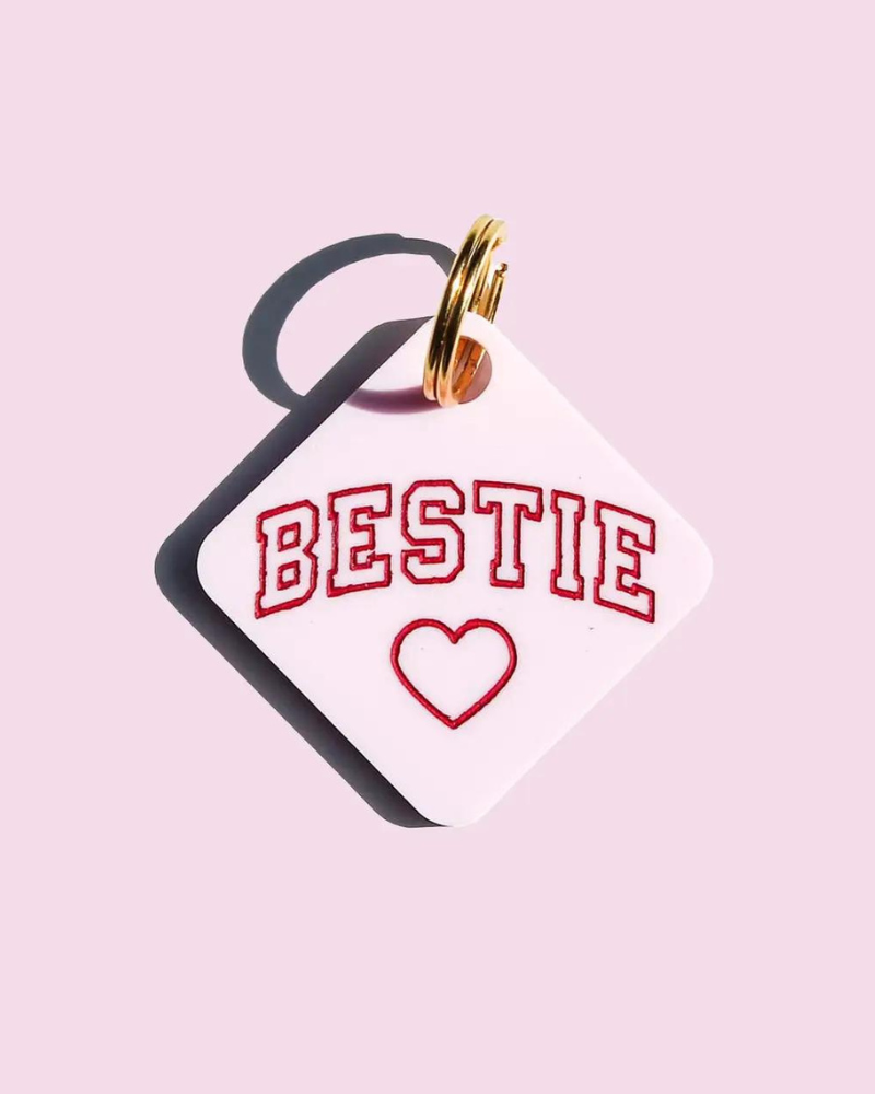 Bestie Acrylic Pet Tag Wear FRESHWATER DESIGN CO. Default Title  