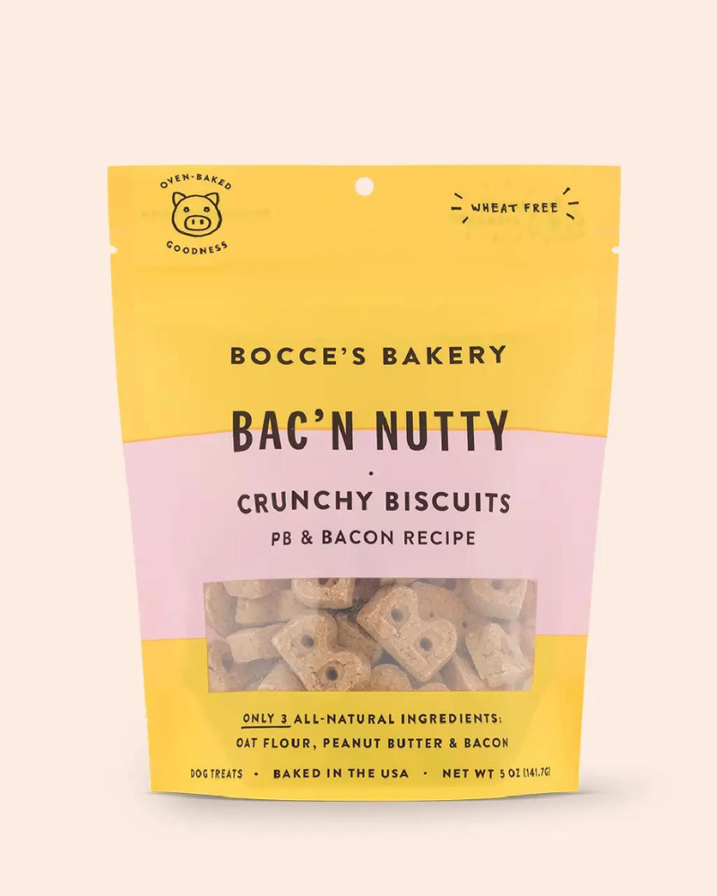 Bac N' Nutty Crunchy Dog Biscuits Eat BOCCE'S BAKERY   