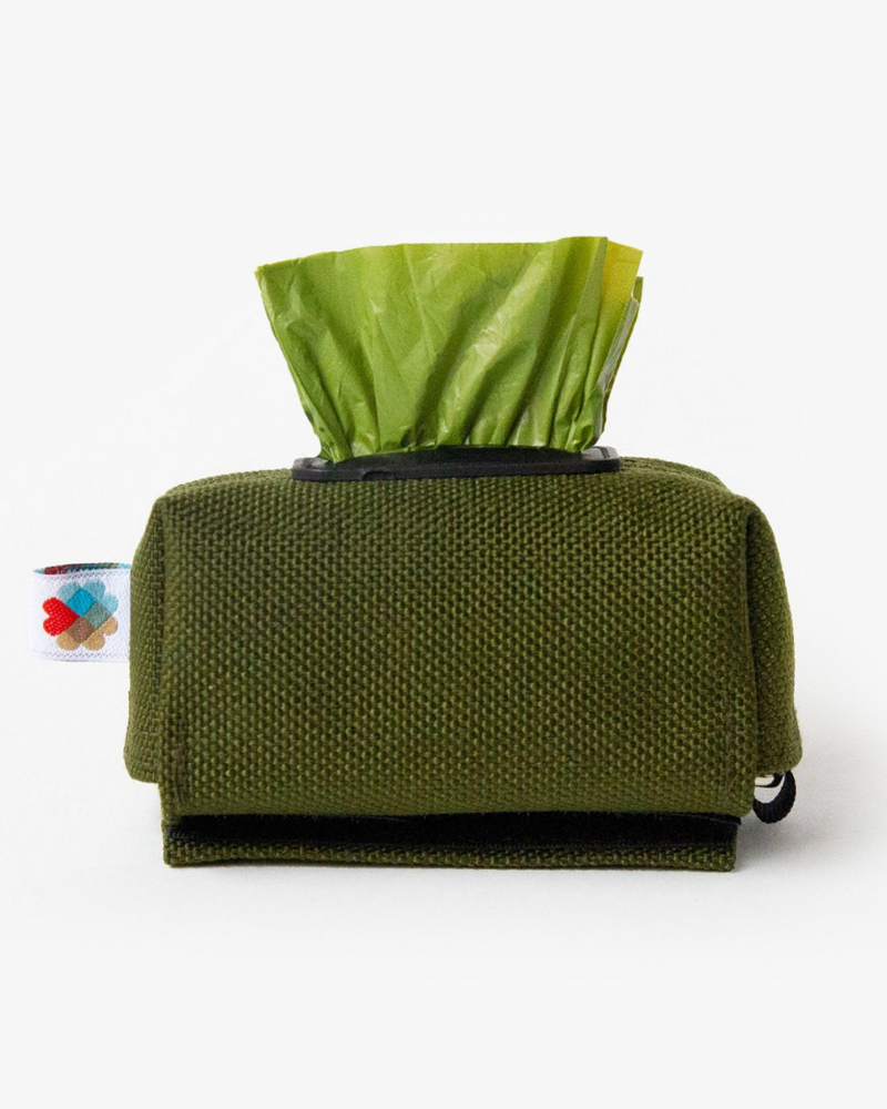 Funston Poo-Bag Dispenser in Olive Green WALK WILDEBEEST   