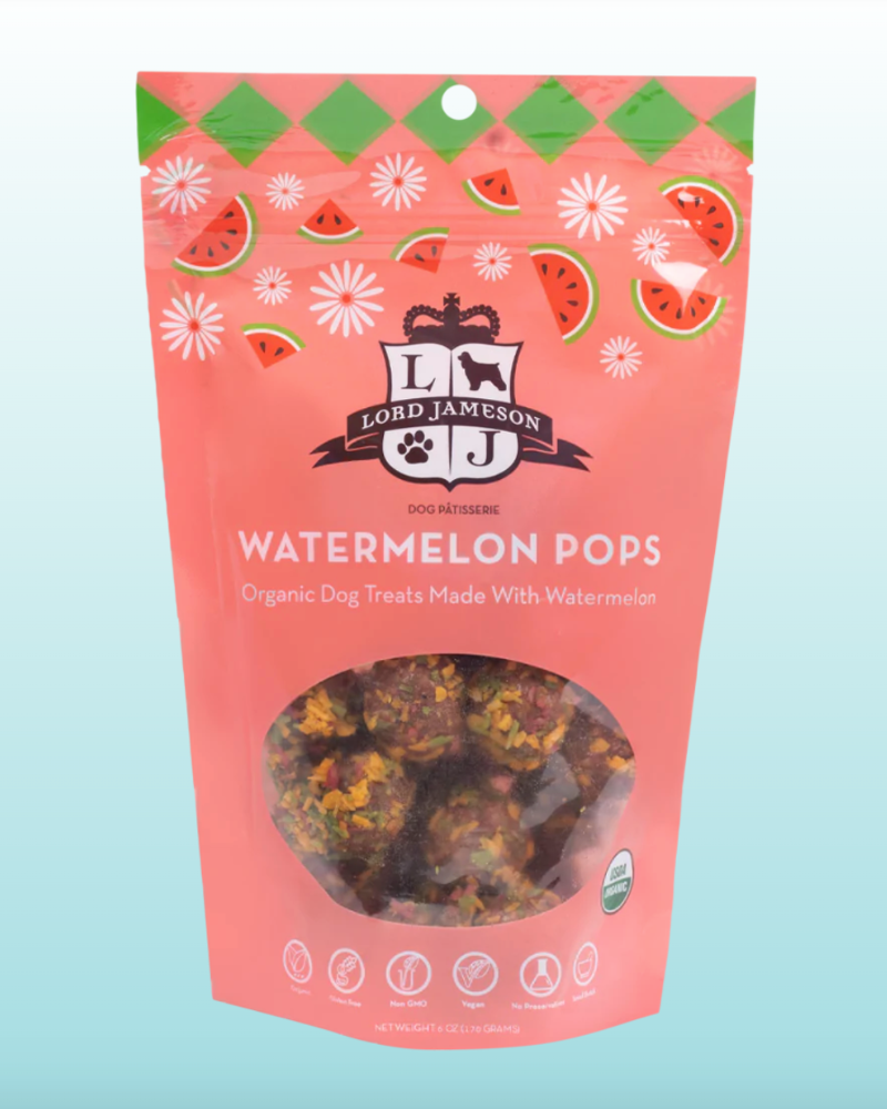 LORD JAMESON Watermelon Pops Organic Dog Treats DOG