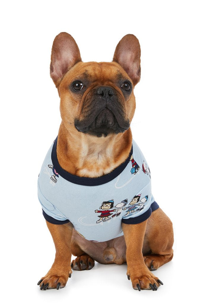 BEDHEAD | Peanuts on Ice Lounge Dog T Shirt Apparel BEDHEAD   