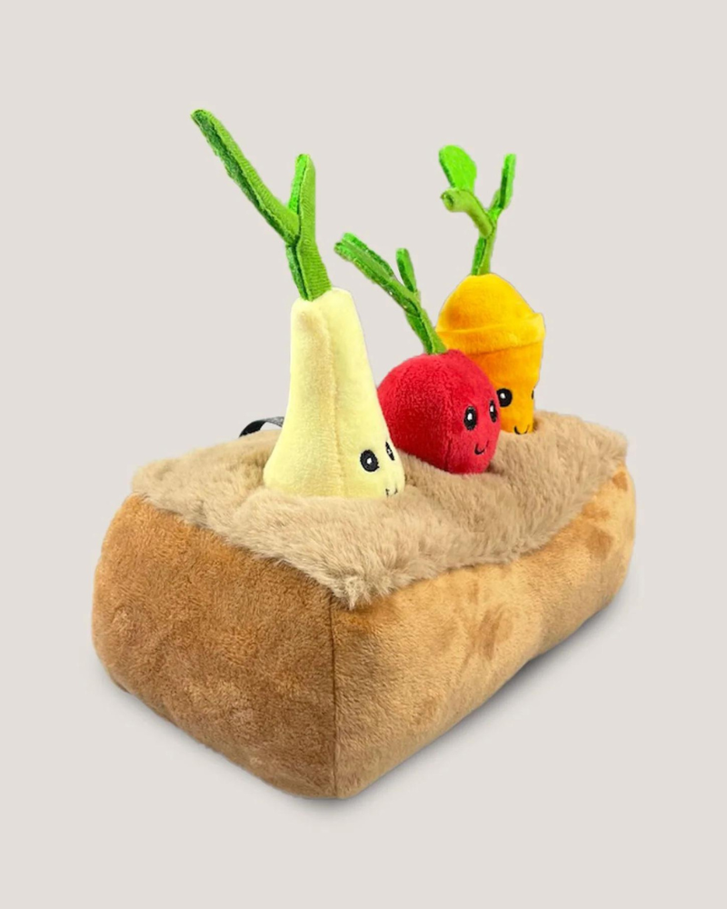 Vegetable Garden Interactive Plush Dog Toy Play Nandog Pet Gear   