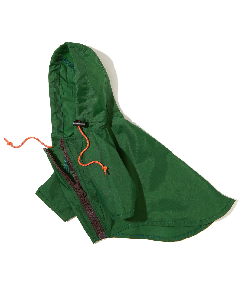 Nylon Dog Rainbreaker in Green Wear WAGWEAR   