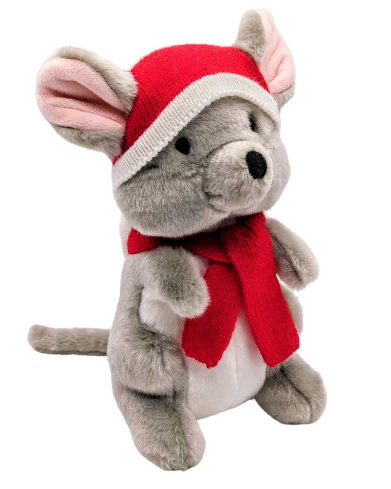 Clement Mouse Holiday Plush Squeaky Dog Toy (FINAL SALE) Play FLUFF & TUFF   