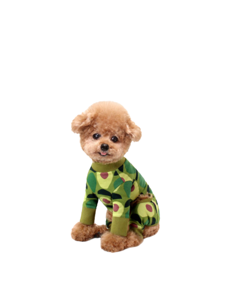 Avocado Print Dog Onesie Wear HUTS & BAY   