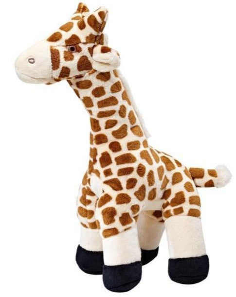 Nelly Giraffe Plush Squeaky Dog Toy Play FLUFF & TUFF   