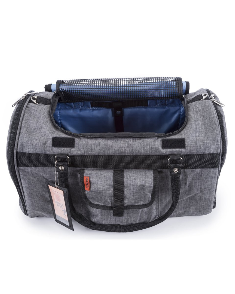 Hideaway Duffle Pet Carrier in Heather Grey (Airline Approved) (FINAL SALE) Carry PREFER PETS   