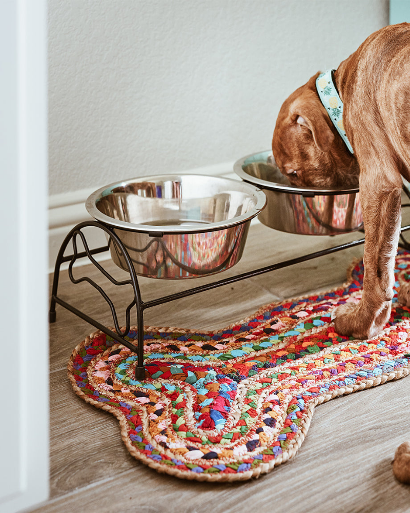Chindi Blend Woven Dog Mat (Made in India) HOME MATR BOOMIE   
