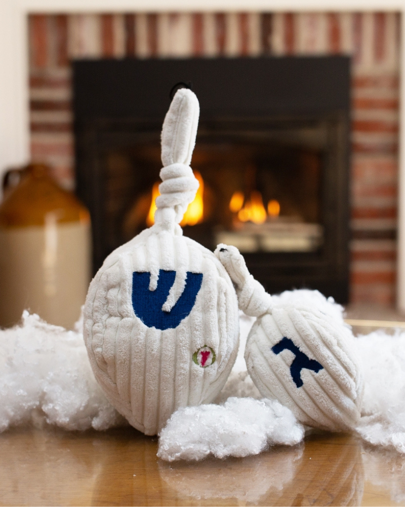 Plush Hanukkah Dreidel Dog Toy Play HUGGLEHOUNDS   