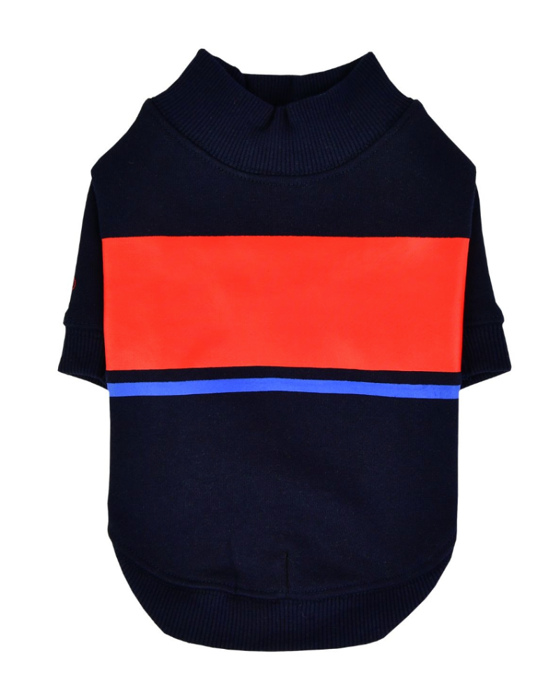 Blaze Long Sleeve Dog Pullover in Navy (FINAL SALE) Wear PUPPIA   