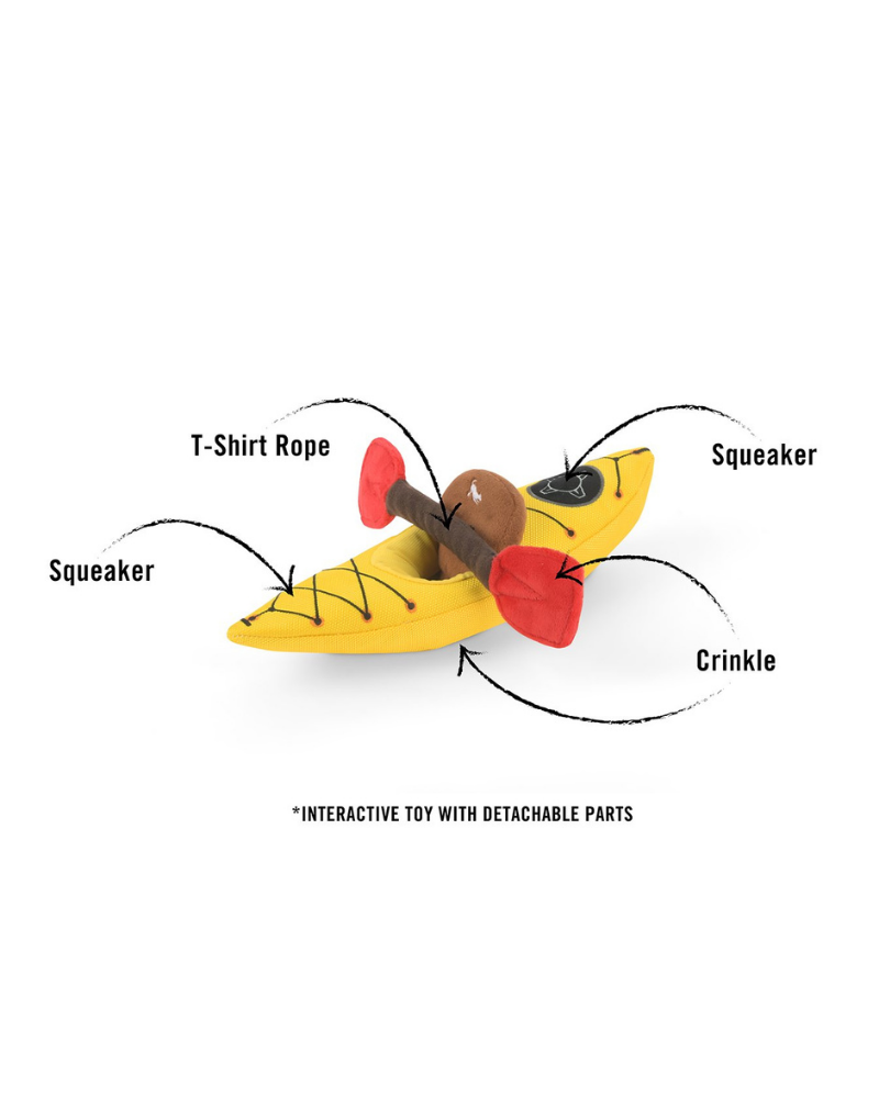 K9 Kayak Squeaker Dog Toy Play P.L.A.Y.   