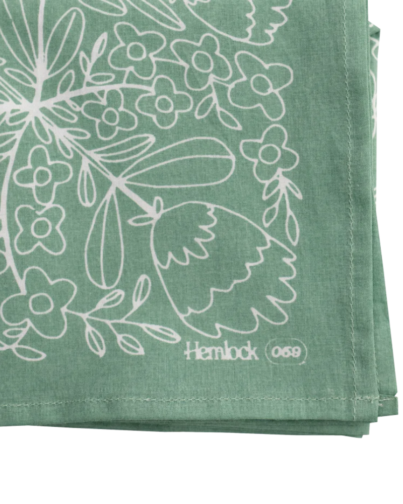 Ivy Bandana for Human & Dog (22"x22") Accessories HEMLOCK   