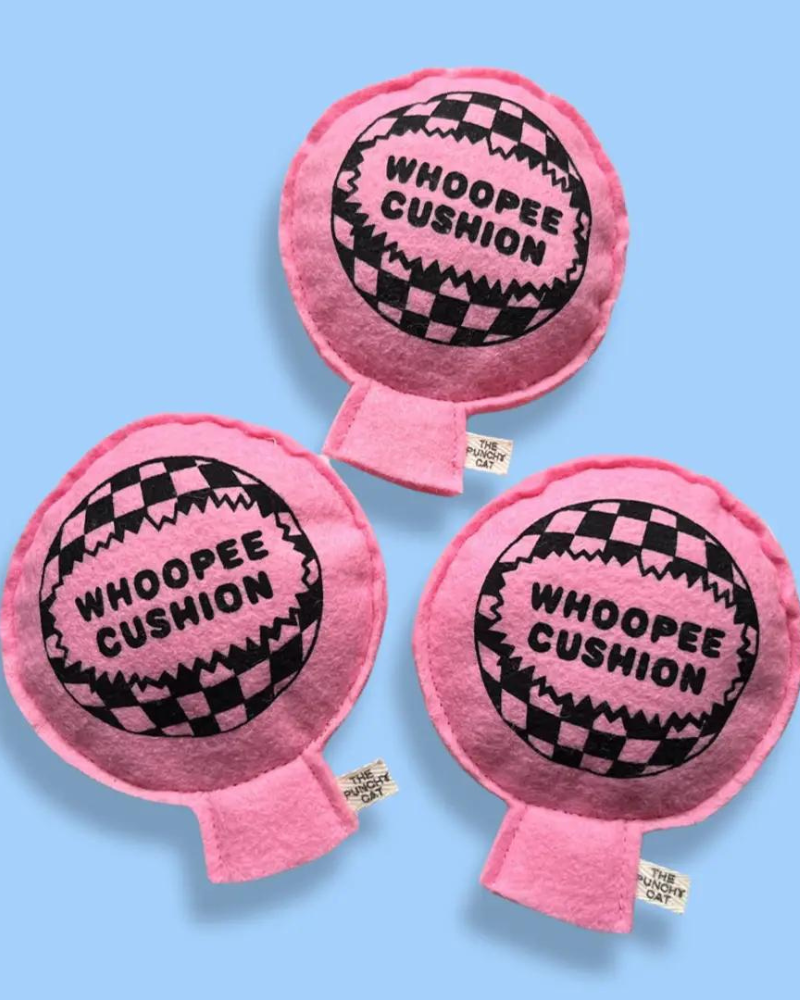 Whoopee Cushion Catnip Toy CAT THE PUNCHY CAT   