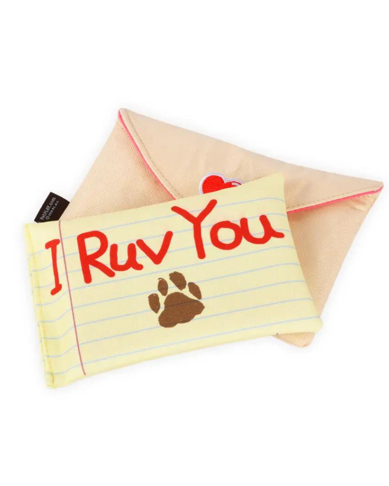 Ruv Letter Squeaky Dog Toy Play P.L.A.Y.   