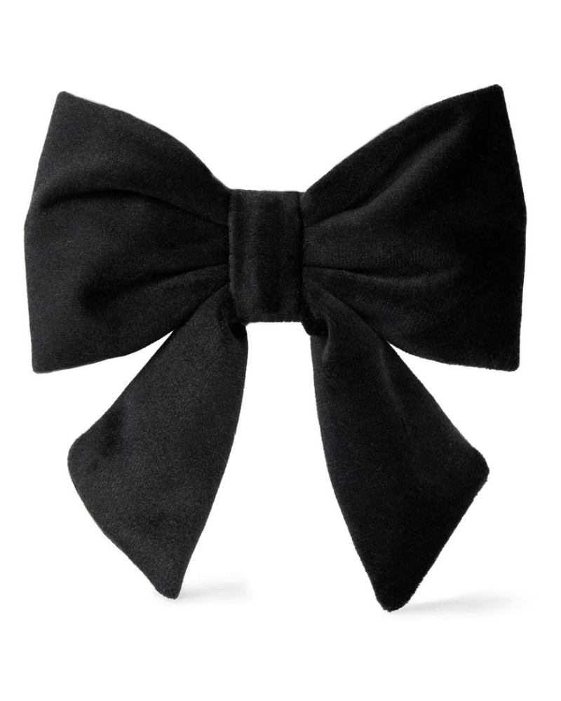 Black Velvet Dog Lady Bow (Made in the USA) (FINAL SALE) Wear THE FOGGY DOG   
