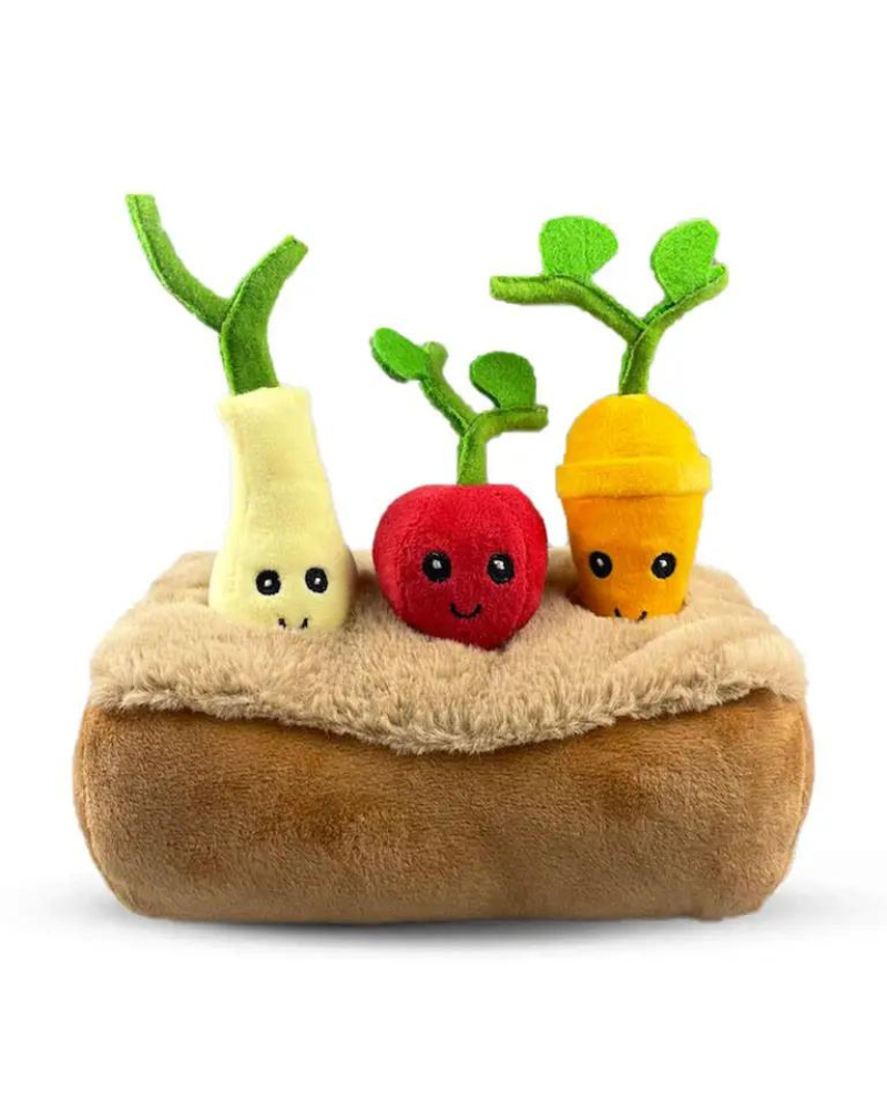 Vegetable Garden Interactive Plush Dog Toy Play Nandog Pet Gear   