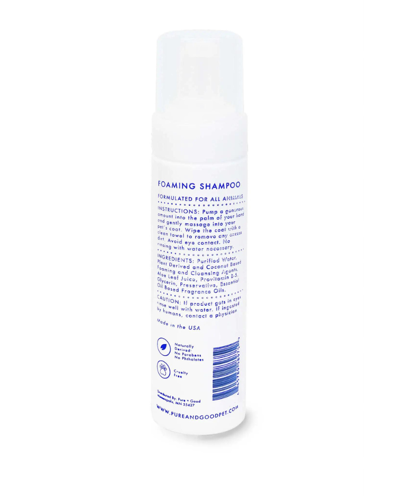 Blue Cypress & Neroli Foaming Shampoo for Dogs & Cat HOME Pure + Good   