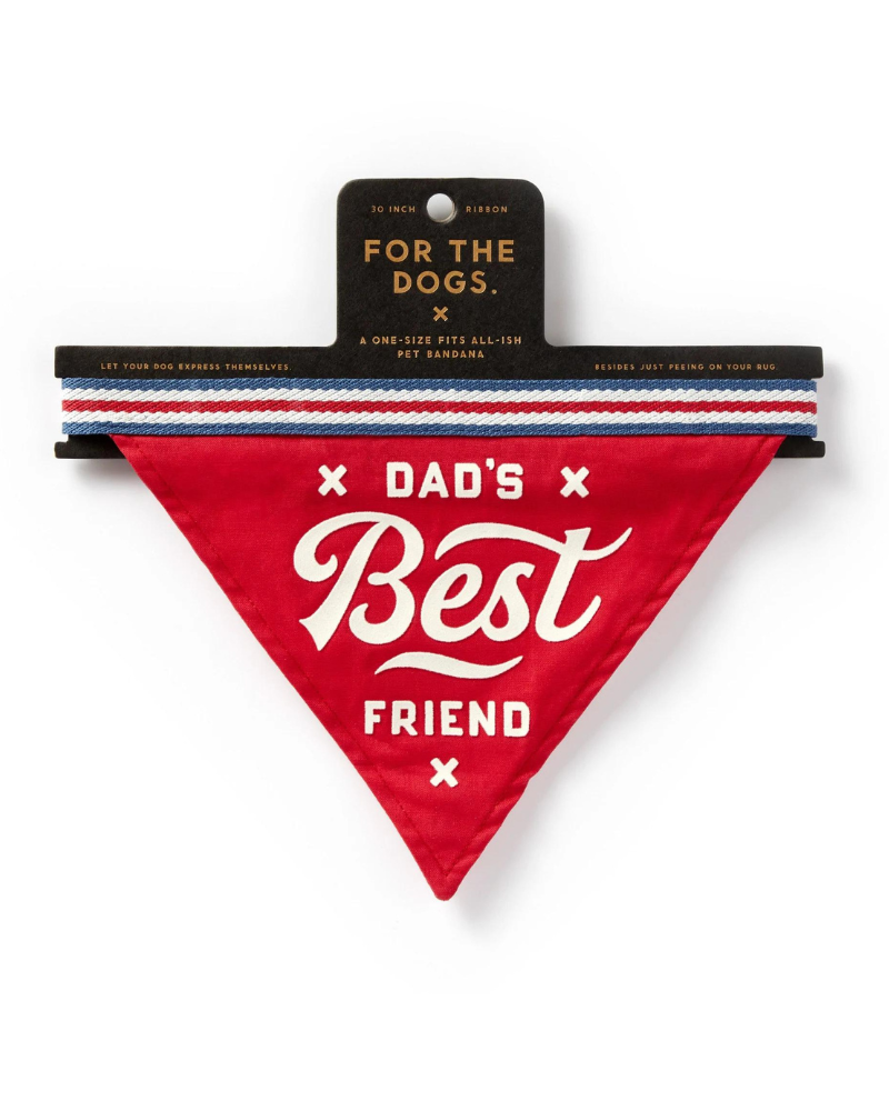 Dad's Best Friend Dog Bandana (FINAL SALE) Wear Chronicle Books   
