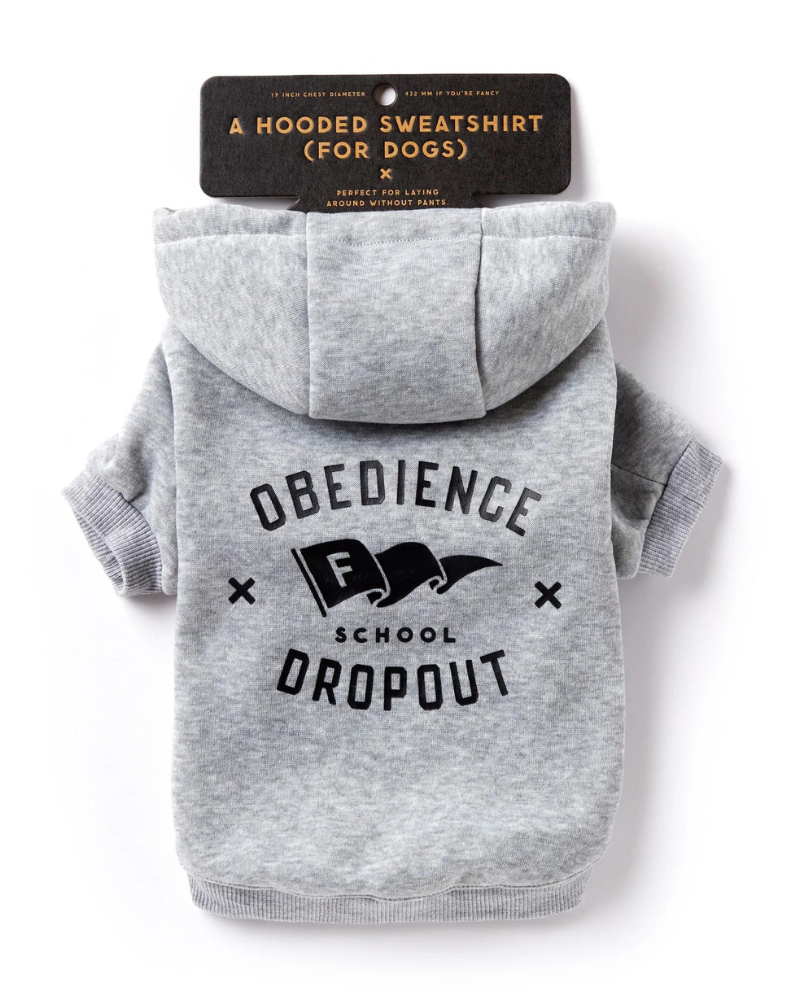 Obedience School Dropout Dog Hoodie (FINAL SALE) Wear BRASS MONKEY   