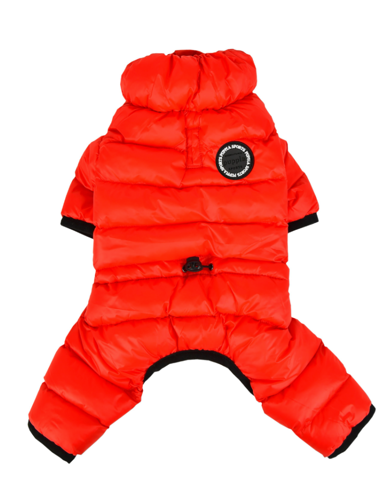 Ultra Light Winter Puffer Jumpsuit in Red Wear PUPPIA   