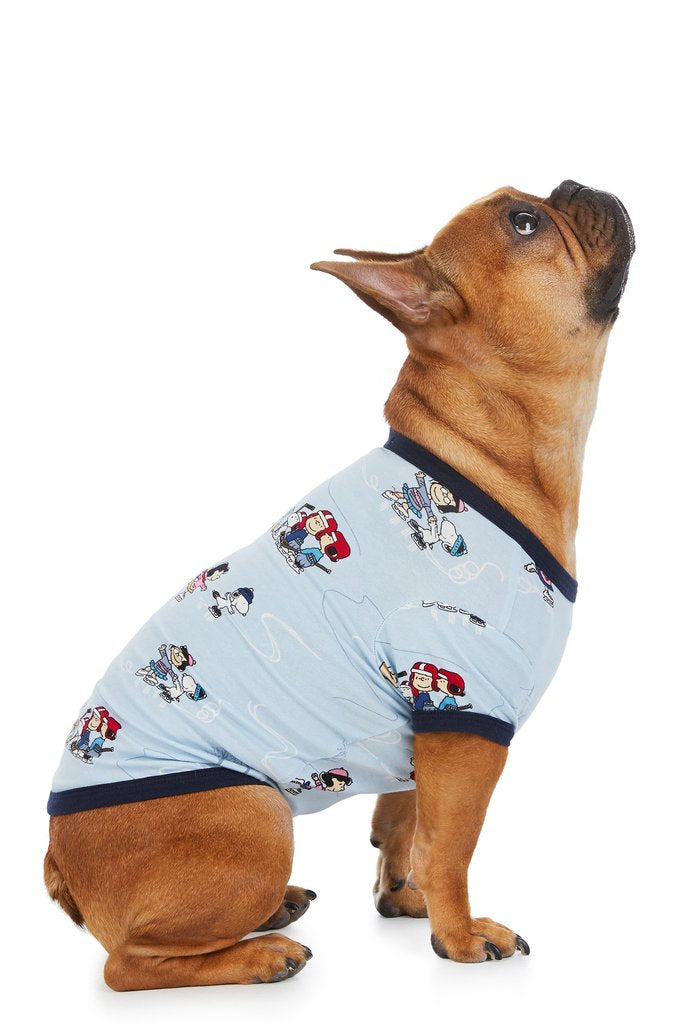 BEDHEAD | Peanuts on Ice Lounge Dog T Shirt Apparel BEDHEAD   