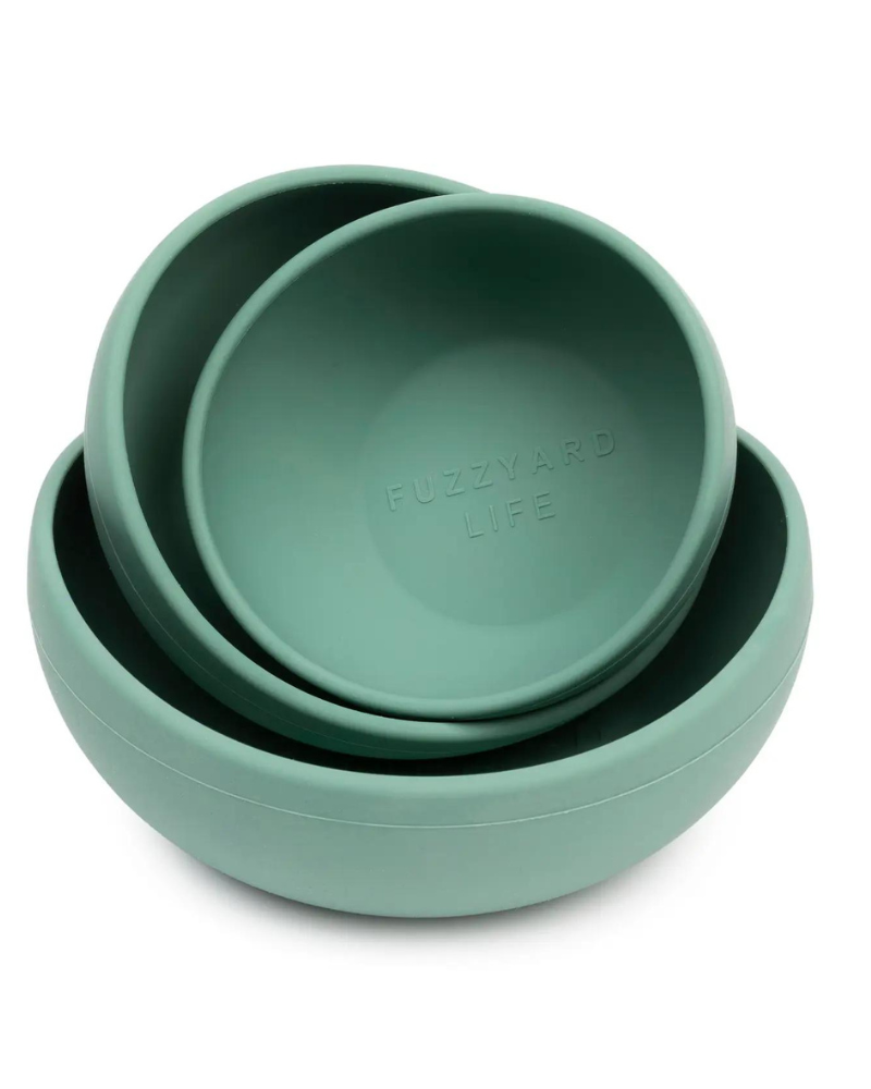 Silicone Dog Bowl Eat FUZZYARD   