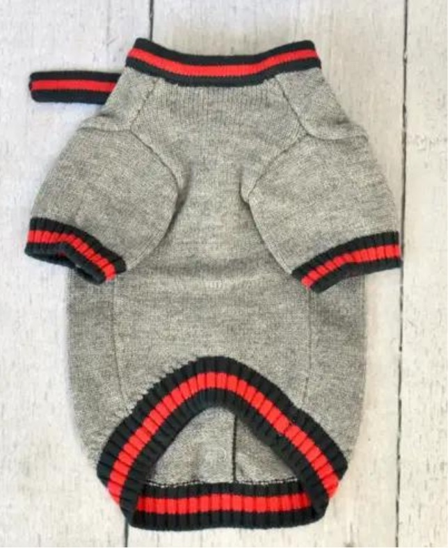 Luxe Stripe Tie Dog Sweater << FINAL SALE >> Wear BELLA BEAN   