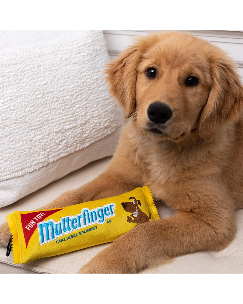 Mutterfinger Dog Crinkle Plush Toy Play Lulubelles   