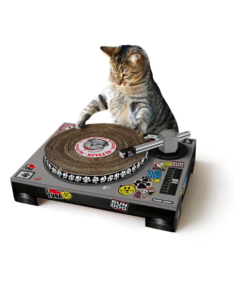 DJ Kitty Cat Scratching Mat CAT SUCK UK   